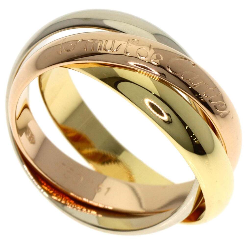 CARTIER Authentic 18k Gold Trinity Ring #51